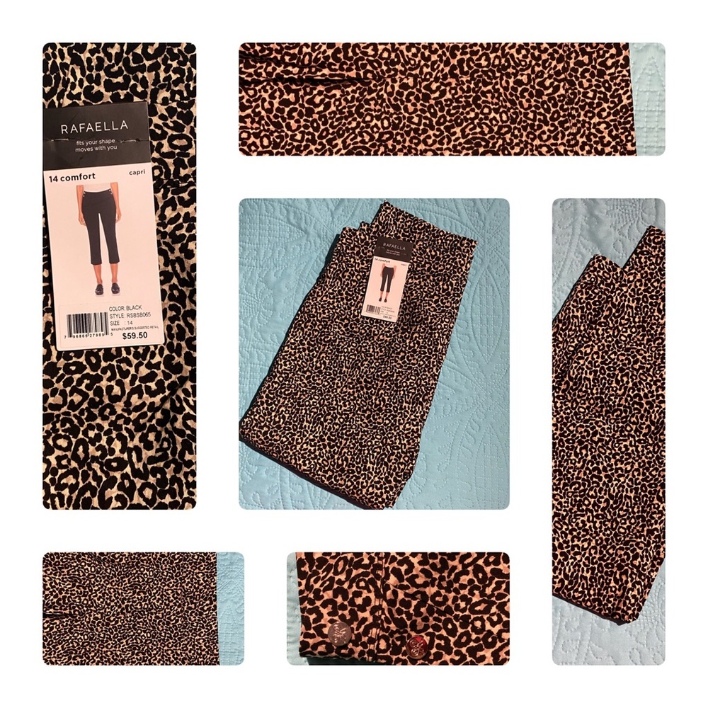 New with Tags - Women’s size 14 Leopard print Capris